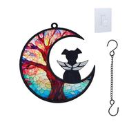 KiBcsLic Regalo Commemorativo in Acrilico per Cane in Caso di Perdita Del Cane, per Finestra, Parete, Albero