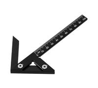 KiBcsLic Righello Angolare Multifunzione Professionale a 45/90 Gradi per Posizionamento Centrale.