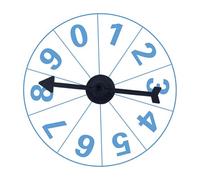 KiBcsLic Ruota della Fortuna Girevole da Parete in PVC Portatile Cancellabile Adatta per Spettacoli Feste, Style a