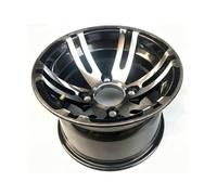 KiBcsLic Ruota in Lega di Alluminio Pneumatico Cerchio Assemblato all’Uso Nylon Resistente alla Foratura Guida Stabile E Scorrevole Adatta per Kart Veicoli da Pattuglia, Mozzo 10x7 101.6MM