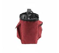 KiBcsLic Sacchetto Porta Magnesite con Cintura Regolabile Porta Magnesite da Arrampicata Resistente All'abrasione Borsa per Atleti, Vino Rosso