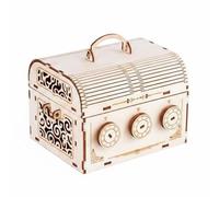 KiBcsLic Scatola Modello 3D a Incastro Legno DIY Kit Modello Fai da Te Fatto a Mano Gioco Hobbistico per Adulti, Grande Scatola Con Codice