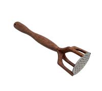 KiBcsLic Schiacciapatate in Legno con Manico Ergonomico, Utensile Da Cucina Portatile per Legumi
