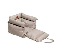KiBcsLic Seggiolino Auto per Cani Cuccia per Sedile Letto Da Campeggio Rialzo per Animali con Tasche Portaoggetti E Installazione Rapida Adatto Fuori, Grigio