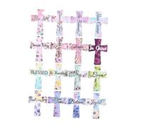 KiBcsLic Segnalibro Croce con Marcatori Magnetici Versetti Biblici Accessorio Da Collezione Compatto Ispirazione Cristiana Adatto per Studenti Regalo Spiritual, Style C