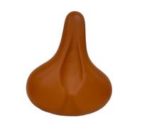 KiBcsLic Sella Bicicletta Morbida Ergonomica Rivestimento PU Telaio Acciaio Cuscino Assorbente Installazione Universale Adatta per Passeggiate Escursioni, Marrone