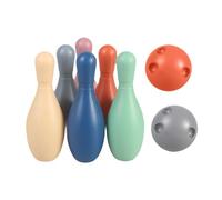 KiBcsLic Set da Bowling con 6 Birilli E Gioco da Bowling All'aperto, Senza Numero