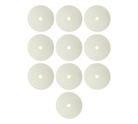 KiBcsLic Set di 10 Dischi Piatti per L'allenamento 'agilità nel Calcio E nel Basket, Marcatori da 15 Cm, Bianco