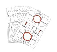 KiBcsLic Set di 10 Pezzi da Golf Remarkable Golf Club Impact Labels Golf Swing per Donne