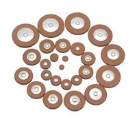 KiBcsLic Set di 25 Cuscinetti per Sassofono Contralto, Accessori, per Uso Professionale, Sostituzione Diretta, Marrone