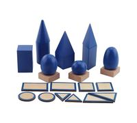 KiBcsLic Set di Blocchi di Solidi Geometrici, Sfere, Regalo per Lo Sviluppo, Set di Geometria, Cubi, Blocchi di Gioco per Bambini E Bambine di 3 Ann