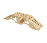 KiBcsLic Set di Ostacoli in Legno RC, Simulazione di Ostacoli, Accessorio da assemblare per Modelli 1/30 e 1/18, Pendio Ripido