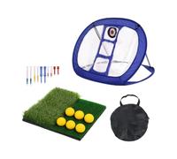 KiBcsLic Set di Rete da Golf per Allenamento, Rete da Golf per Uso Interno Ed Esterno in Giardino, Guida