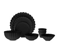 KiBcsLic Set di Utensili da Cucina in Miniatura per Casa delle Bambole: Ideale per Il Gioco Creativo E I Progetti Fai-da-Te, Nero