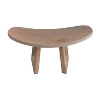 KiBcsLic Sgabello da Meditazione Compatto Sgabello da Pratica Legno con Seduta Curva per Casa, Media 42 21 18 CM, Legno Naturale