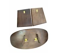 KiBcsLic Sgabello da Meditazione in Design in Legno Semplice Sgabello da Pratica Fisica in Legno Robusto Portatile per Inginocchiarsi per Principianti, Legno Naturale, M Con Fibbia