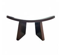 KiBcsLic Sgabello da Meditazione in Design in Legno Semplice Sgabello da Pratica Fisica in Legno Robusto Portatile per Inginocchiarsi per Principianti, Noce, L