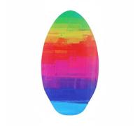 KiBcsLic Skimboard Bambini Tavola da Spiaggia Poplar Leggero Allenamento Equilibrio Facile Utilizzo per Pratica Equilibrio Attività All’aperto Allenamento Bambini Spiaggia , 35 Inch , Colorful Sunset