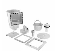 KiBcsLic Skimmer in per Piscina Materiale Durevole Kit Pulizia Superficie Piscina Resistente Ai Prodotti Chimici Recipiente Filtrante Filtrante Raccogli Foglie