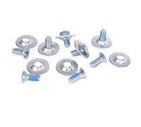 KiBcsLic Snowboard Set Viti Attacco Snowboard Acciaio Inox Componenti Fissaggio Montaggio Antiscivolo Accessori Facili da Installare Adatto per Sport all’apert, Argento