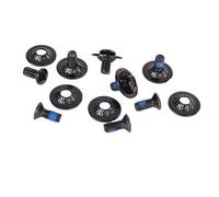 KiBcsLic Snowboard Set Viti Attacco Snowboard Acciaio Inox Componenti Fissaggio Montaggio Antiscivolo Accessori Facili da Installare Adatto per Sport all’apert, Nero