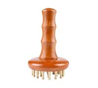 KiBcsLic Spazzola per il corpo in legno per massaggi, manuale, 29 strumenti per la scultura del corpo in ottone, spazzola per raschiare Guasha, Mappa Senza Punti