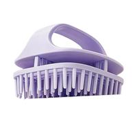 KiBcsLic Spazzola per shampoo compatta con massaggio al cuoio capelluto, adatta sia per capelli bagnati che asciutti, di, per una pulizia, Viola
