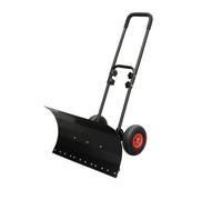 KiBcsLic Spingineve con Curva in Metallo Durevole Spingineve con Girevole Resistente Pala per Pizza Neve Manico Regolabile per Passi Carrai, Stile B