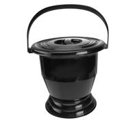 KiBcsLic Spittoon Secchio Urinale con Coperchio Bottiglia Vasino Portatile Donne Uomini Bambini Contenitore Notte Pp Adatto per Viaggi, Nero