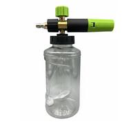 KiBcsLic Spruzzatore Lavaggio Auto Lancia Schiuma Pistola Schiumogena Contenitore Detergente Innesto Rapido 1/4 Struttura Solida in Alluminio E Plastica, Arancione-verde