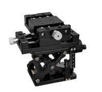 KiBcsLic Stadio di Posizionamento Manuale a Assi Anodizzato Piattaforma a Forbice Manuale Stabile Slitta Ottica Scorrevole per Ricercatori, Progettisti, 60x80mm