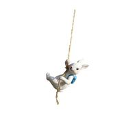 KiBcsLic Statua di Animale Ornamento Paesaggistico Figurina Simpatica Statuetta da Arrampicata in Resina per Lunga Durata Adatta per Spazi Interni Esterni E R, Arrampicata sulla Statua del Coniglio