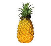 KiBcsLic Statuetta Moderna di Ananas Artificiale, Decorativa per Regali di Nozze, Giocattoli Educativi per Bambini, Oggetto di Scena per Fotografie, Giallo 21x8 cm