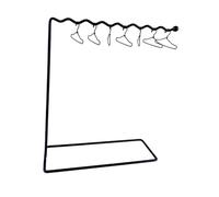 KiBcsLic Stendibiancheria per Bambole Appendiabiti Multiplo Armadio Organizer Porta Abiti in Ferro Supporto Stabile Porta Vestiti Miniatura Adatto per Decorazi, Grucce Nere da 14 Pezzi