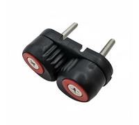 KiBcsLic Strozzascotte a Leva con Cuscinetti a Sfera Installazione Semplice Morsetto per Corda in Nylon Resistente Alla Corrosione Strozzascotte a Leva, Rosso