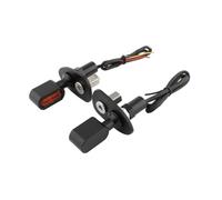 KiBcsLic Supporti per Indicatori di Direzione per Staffe di Montaggio Kit Sostegno Morsetto per Frecce E Accessori in Alluminio E Ferro Adatto a, Luce Arancione