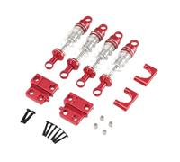 KiBcsLic Supporto Ammortizzatore Parti di Aggiornamento con Supporto di Collegamento Torretta E Asta Posteriore Abbassa Adatto per Hobbisti con a, Rosso