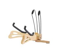 KiBcsLic Supporto in Legno per Ukulele, Supporto Da Pavimento per Piccoli Strumenti, Marrone Chiaro, 35x32.5x33.5 Cm