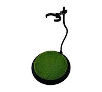 KiBcsLic Supporto per Bambole Stand Espositione Figure D'Azione Base Accessori Modello con Prato Artificiale in PP Adatto per Negozi Collezioni Personali Espos, 12x18 Cm