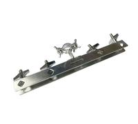 KiBcsLic Supporto per Campanaccio Morsetto Universale Staffa per Percussioni Gancio per Batteria Progettato per Uso Intenso Adatto per Musicisti E Set, 27 Cm X 8 Cm X 2.1