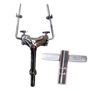 KiBcsLic Supporto per Doppio Tom, Supporto per Batteria Leggero per Esercizi di Pratica in Studio