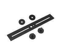 KiBcsLic Supporto per Flash Supporto per Fotocamera Foro per Vite da 1/4" e Attacco per Slitta a Contatto Caldo Barra di Estensione per Flash Nera