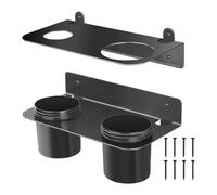 KiBcsLic Supporto per Imbuto per Olio Da 2 Pezzi, Kit per Imbuto per Impieghi Gravosi, Supporto Da Parete per Officina per Bottiglie di Olio