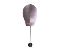 KiBcsLic Supporto per La Testa, Supporto, Pratico Supporto Da Parete Multifunzionale, Testa di Manichino, Supporto per Cappelli, Supporto per Copricapi, Grigio