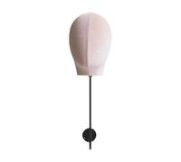 KiBcsLic Supporto per La Testa, Supporto, Pratico Supporto Da Parete Multifunzionale, Testa di Manichino, Supporto per Cappelli, Supporto per Copricapi, Beige