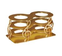 KiBcsLic Supporto per Microfono Da Tavolo, Decorazione Unica con Note Musicali, Stabile