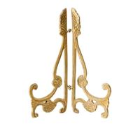 KiBcsLic Supporto per Piatti, Espositore da Tavolo, Portaoggetti per Opere d'Arte, Decorazione per La Casa, Cavalletto Pieghevole in Ottone, Portafoto per, Style C