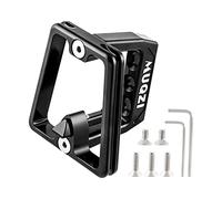KiBcsLic Supporto per Portapacchi Anteriore Pieghevole E Leggero per Bicicletta, in Alluminio, con Attacco per Borsa, Parte per Ciclismo, Nero