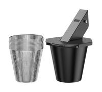 KiBcsLic Supporto per Secchio Raccogli Gocce per Griglia, Beccuccio Laterale, Secchio Raccogli Gocce per Barbecue, Rivestimento per Olio per Griglia