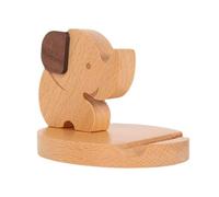 KiBcsLic Supporto per Telefono da scrivania, Libera Le tue Mani, Robusto Supporto da scrivania in Legno, Gadget Decorativi Senza ribaltamento per Regalo di, Elefante